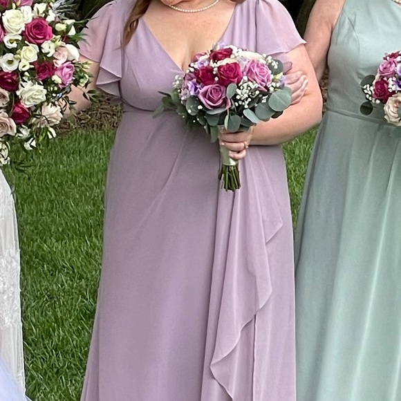 David’s Bridal Lilac Bridesmaid Dress - Picture 7 of 7